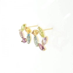 K18YG Đá màu Bông tai - Hàng hiệu Chính hãng 868170