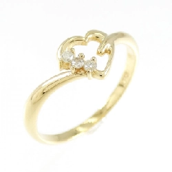 Nhẫn kim cương hình trái tim K18YG