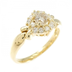 Nhẫn kim cương K18YG 0.20CT