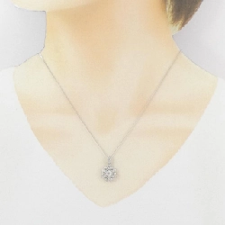 K18WG Tuyết Flake Kim Cương Dây Chuyền 0.50CT - Hàng hiệu Chính hãng 858237