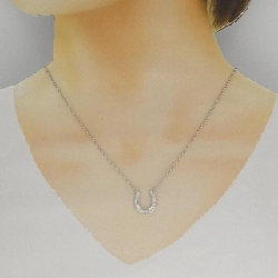 K18WG Móng ngựa Dây chuyền kim cương 0.10CT - Hàng hiệu Chính hãng 856258