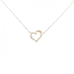 K10YG Dây chuyền kim cương hình trái tim - Hàng hiệu Authentic