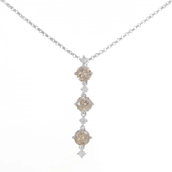 K18WG Dây chuyền kim cương 2.22CT - Hàng hiệu Chính hãng