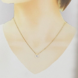 K18YG Solitaire Dây chuyền kim cương 0.841CT - Hàng hiệu Chính hãng 859218