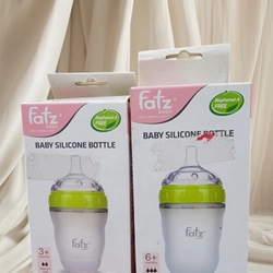 Bình sữa silicon Fatz baby size M 180ml và size L 240ml