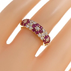 Nhẫn ruby hoa K18YG 0.95CT 670295