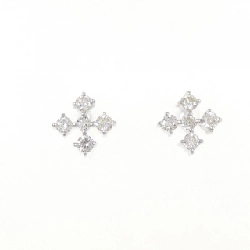 Bông tai kim cương 18KWG/K18WG 0.50CT - Hàng hiệu Chính hãng