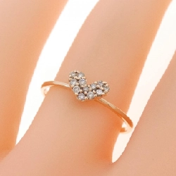 Nhẫn kim cương K10PG hình trái tim 666918