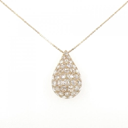 K18PG Pave Diamond Necklace 1.60CT - Hàng hiệu Chính hãng