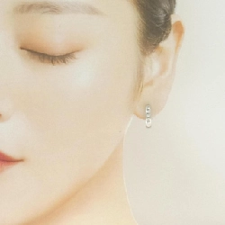 PT900 Bông tai kim cương hình vòng 0.50CT - Hàng hiệu Chính hãng 870020