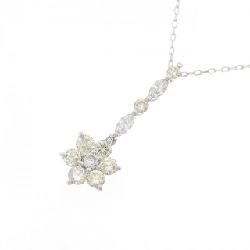 K18WG Hoa Hồng Kim Cương Dây Chuyền 1.07CT - Hàng hiệu Chính hãng 857914