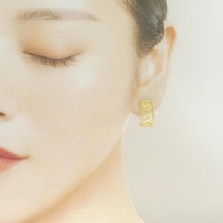 K18YG Bông tai kim cương 0.10CT - Hàng hiệu Chính hãng 862620