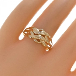 Nhẫn kim cương K18YG 0.013CT - Hàng hiệu Authentic 847223