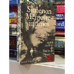 Simenon Mémoires intimes - Georges Simenon