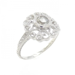 Nhẫn kim cương 750WG 0.27CT