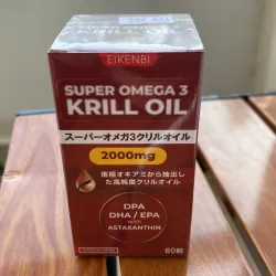 Dầu Nhuyễn Thể Siêu Omega 3 - Super Omega 3 Krill Oil 2000mg Eikenbi Nhật Bản 786347