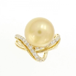 Nhẫn ngọc trai trắng K18YG 12.3mm - Hàng hiệu Authentic 849909