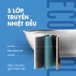 ✨ KALITE ECO Dual – Bộ nồi chảo inox cao cấp cho gian bếp hiện đại 751255