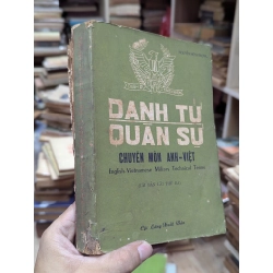 DANH TỪ QUÂN SỰ CHUYÊN MÔN VIỆT ANH - NGUYỄN HỮU TRỌNG 400166