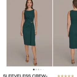 Váy sát nách xếp ly eo DKD 735622