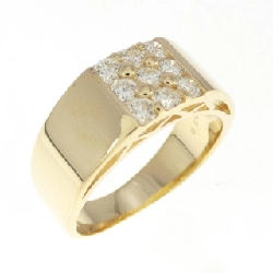 Nhẫn kim cương K18YG 0.50CT