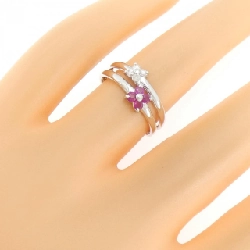 Nhẫn Ruby Hoa K14WG - Hàng hiệu Chính hãng 851693