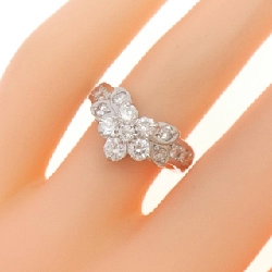 Nhẫn kim cương hoa PT900 1.00CT 672657