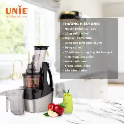 áy Ép Chậm UNIE UE-580 🍊 Ép Kiệt Bã 98% – Giữ Trọn Dưỡng Chất 💧 675030