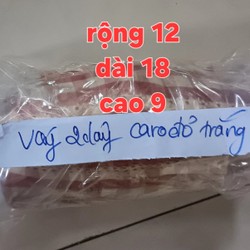 Váy 2 dây caro đỏ trắng  69717