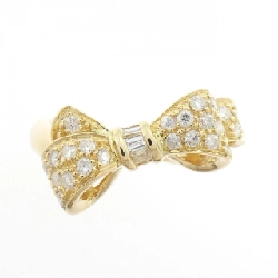 Nhẫn kim cương K18YG hình ruy băng 0.33CT 667458