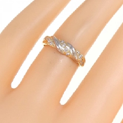 Nhẫn kim cương K18YG/PT900 0.15CT 672094
