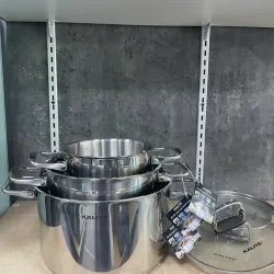 🌿 Bộ Nồi Inox 304 Kalite KL381 – An Toàn Sức Khỏe, Không Thôi Nhiễm Chất Độc Hại 721030