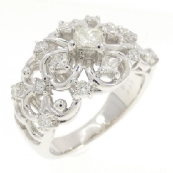 Nhẫn kim cương K18WG 0.25CT