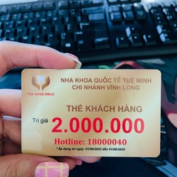 Voucher dịch vụ nha khoa quốc tế TUỆ MINH