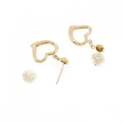 K18YG Bông tai hình trái tim - Hàng hiệu Chính hãng 870909