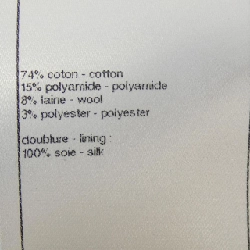 CHANEL P73947V65556 Áo khoác không cổ - Hàng hiệu Authentic 812273