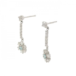 PT900 Bông tai hoa Tourmaline 0.08CT - Hàng hiệu Chính hãng 872791