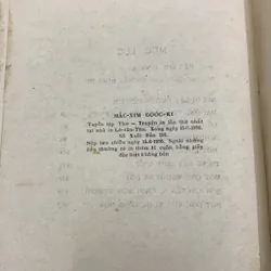 Macxim goocki thơ truyện tuyển gập. Xb1956. 6a2 718602