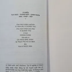 TỤC NGỮ  THÀNH NGỮ ANH PHÁP VIỆT  800215