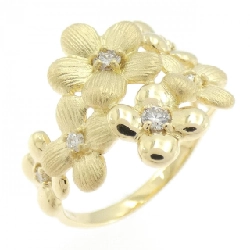 Nhẫn kim cương hoa K18YG 0.23CT - Hàng hiệu Authentic