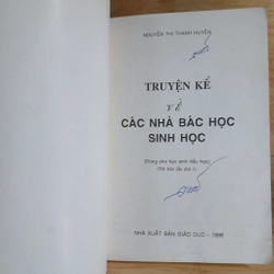 Chuyện Kể Về Các Nhà Bác Học Sinh Học - Nguyễn Thị Thanh Huyền 488905
