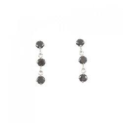 K18WG Bông tai kim cương - Hàng hiệu Chính hãng