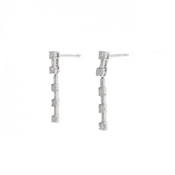 K18WG Bông tai kim cương 0.2CT - Hàng hiệu Chính hãng 863082