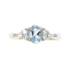 Nhẫn Aquamarine PT900 0.41CT - Hàng hiệu Chính hãng 848479