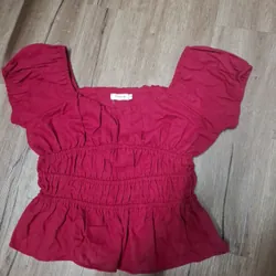 Áo nhún thun vải linen size l mặc 1 lần  722431