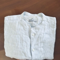 Áo sơ mi Linen tay dài, cổ trụ 452557