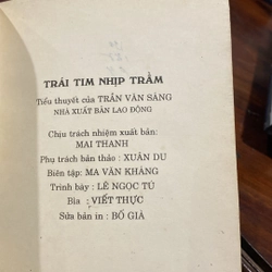 TRÁI TIM NHỊP TRẦM, TIỂU THUYẾT CỦA TRẦN VĂN SÁNG (XB 1996) 477936