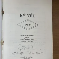 KỶ YẾU NT – TƯ LIỆU QUÝ VỀ BÁC SĨ NGUYỄN KHẮC VIỆN 1023605