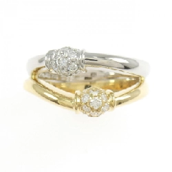 Nhẫn kim cương 750YG/PT900 0.32CT 666268