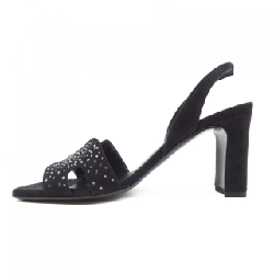 Giày sandal HERMES Éternité với chi tiết đá rhinestone 222131Z 657985